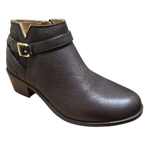 Vionic Water Repellent Leather Ankle Boots - Farrah